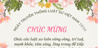 Chúc mừng ngày truyền thống luật sư Việt Nam 10 -10